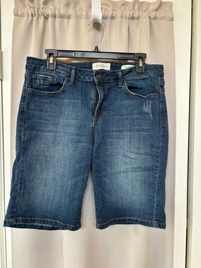 Jessica Simpson Dark Blue Denim Bermuda Shorts